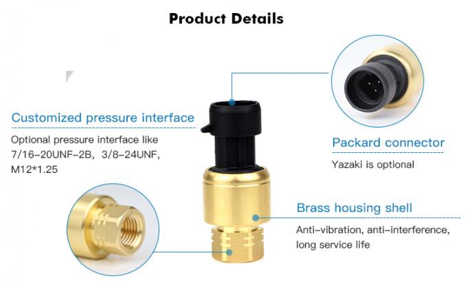 RPT233S 0~20MPa Packard Yazaki 1%FS Κηραμικός αισθητήρας πίεσης για σύστημα HAVC 0