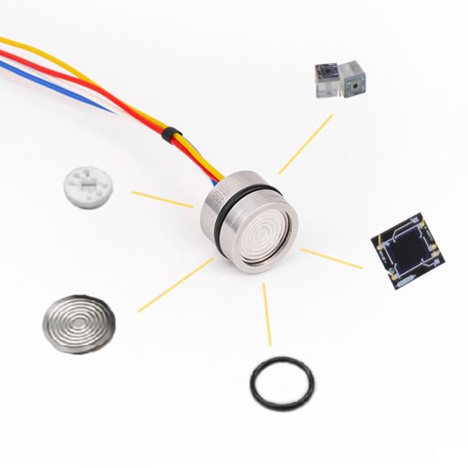 RJ10 OEM Ατσάλι 19mm Πιεζοανταποκλιματικός αισθητήρας πίεσης πυριτίου για υγρό αέριο 1