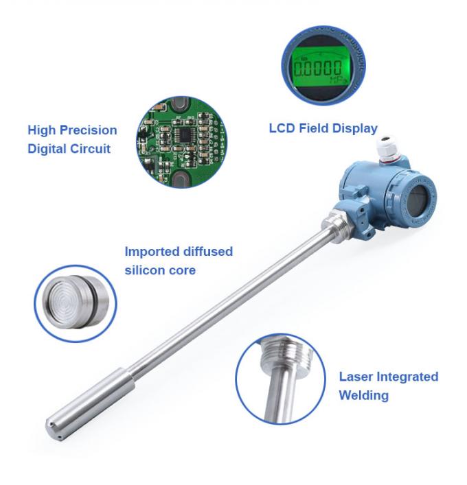 304SS Θεωρητικός αισθητήρας ρεύματος Μεταδότης επιπέδου νερού βαλαστίου και αναλογικός 0-5V υποβρύχιος μετατροπέας για ανίχνευση επιπέδου 2